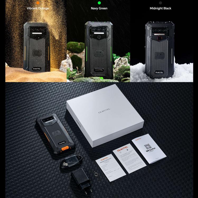 Oukitel WP23 Plus Rugged Phone, 8GB+256GB, 6.52 inch Android 14.0Unisoc T606 Octa-core, NFC, OTG, Network: 4G Oukitel WP23 Plus Rugged Phone, 8GB+256GB, 6.52 inch Android 14.0Unisoc T606 Octa-core, NFC, OTG, Network: 4G